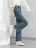 Guang Mei Women's High-Waisted Lyocell Denim Flare Jeans - Non-Stick, Cropped Spring 2026