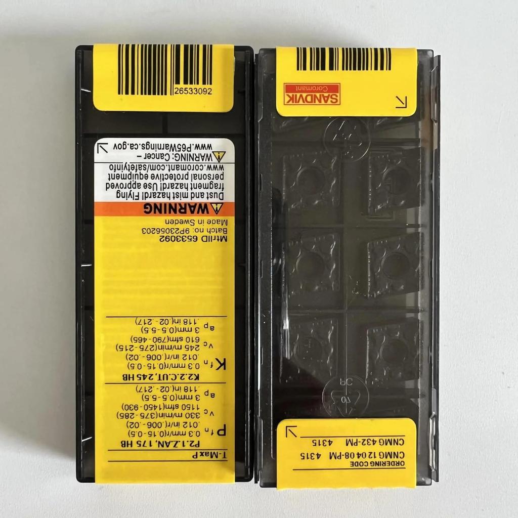 Original Sandvik / CNMG120408-PM 4315 /Carbide CNC Blade 10 PCS
