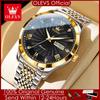 OLEVS Watch for Men 100% Original Automatic Mechanical Man Watches Steel Strap Waterproof Wristwatches Men's Luxury Brand Watch