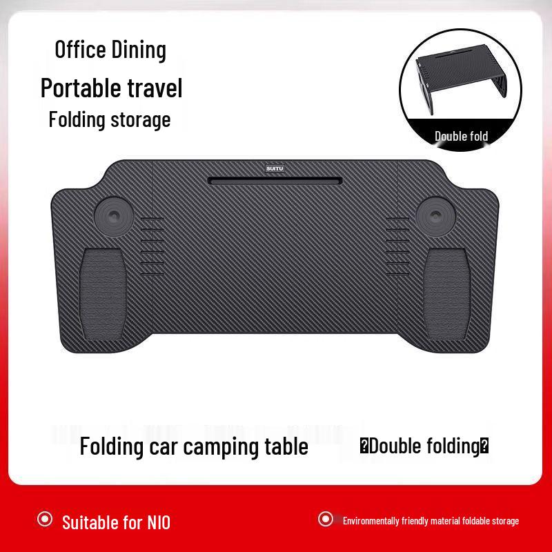 Skládací stůl do auta pro Tesla Model 3/Y: Stůl pro stolování a práci v první řadě