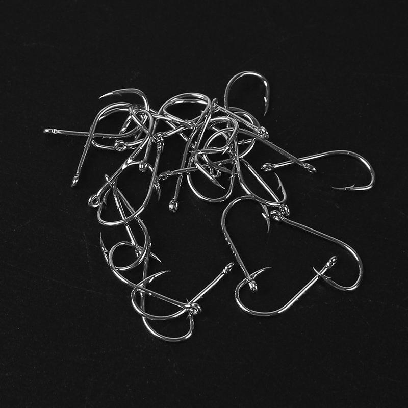 50Pcs Fishing Hooks Fly Fishing Accessories Set Barbed Single Circle Carp Hook High Carbon Steel Sea Fishinhook Metal Is Durab