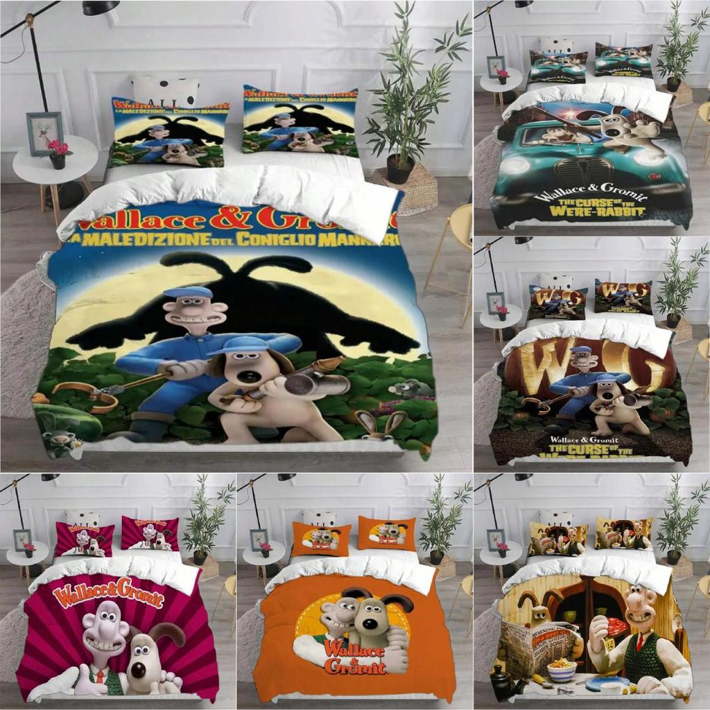 Bedding Wallace Gromit Sets Comforter Quilt Bed Cover Duvet Cover Pillow Case