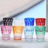 Handcrafted Hand Engraved Multi-colored Crystal Glass Whiskey Tumbler In Gift Box For Water Juice Wine Beer Whiskey