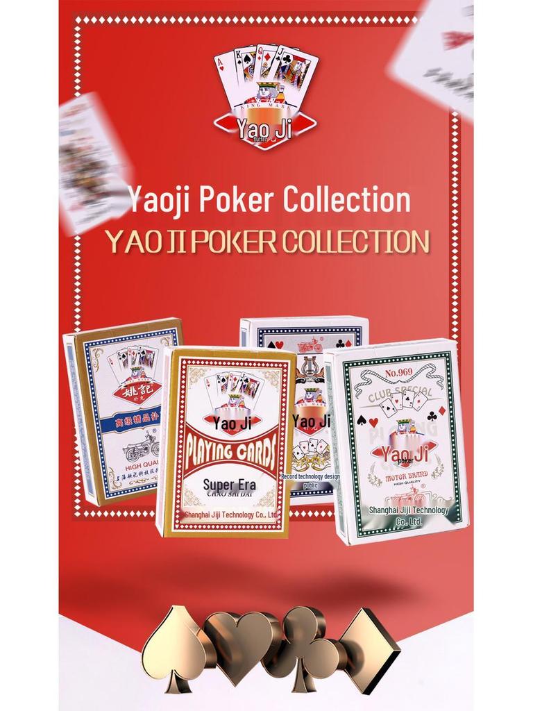 Yaoji 258 Dou Dizhu Guandan Bridge Poker Cards: 100 Decks Premium Playing Cards