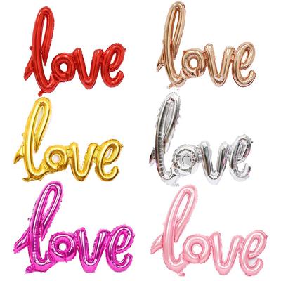Large Letter LOVE Aluminum Film Balloon Tanabata Valentine's Day Proposal Wedding Party Decoration Decoration