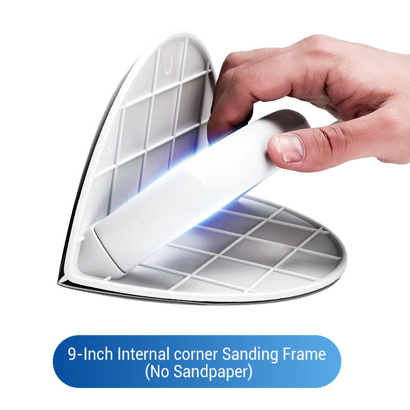 

Reusable Plastic Sanding Holder Semicircular Inside Corner Hand Sanding Tool for Wall Putty Drywall Finishing Sandpaper Frame