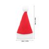 30Pcs Mini Santa Hats Rustic Festive Christmas Party Utensil Holders Lollipop Covers Wine Bottle Decoration Holiday Tableware