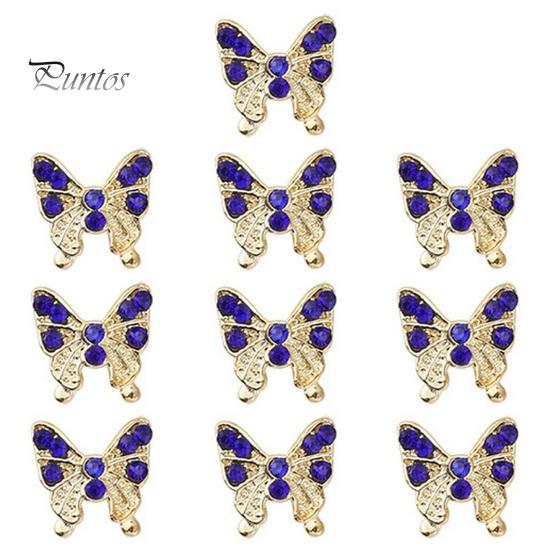 

10 шт., подвески для ногтей в виде бабочек, блестящие стразы, инкрустация из искусственного кристалла, 3D подвески, аксессуары для маникюра «сделай сам», ювелирные изделия для дизайна ногтей, украшения для чехла для телефона, украшения для ногтей E