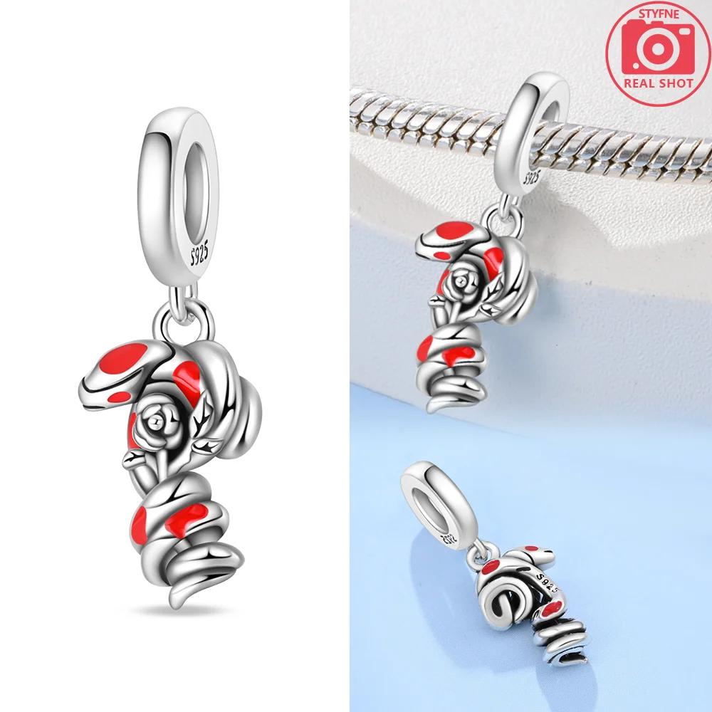 Kupferrot Schlange Zirkon Eichhörnchen Tier Elefant Perle Passend Armband Original Schmuck DIY Zubehör Frauen Zartes Geschenk