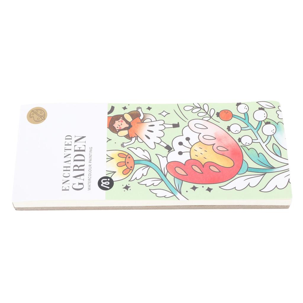 Watercolor Painting Book 3 In 1 Painting Book Brush Pigment Set Portable Pocket Watercolor Kit for