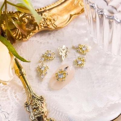 Daily Nail French Lily Zircon Jewelry Parts