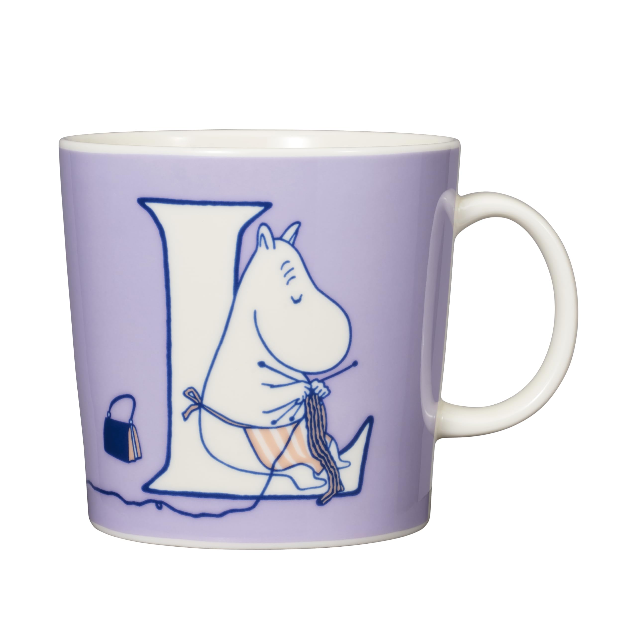 

[Officially Imported] Arabia Moomin by ARABIA Mug, 0.4L, Alphabet Collection, L Moomin Tableware 1066896