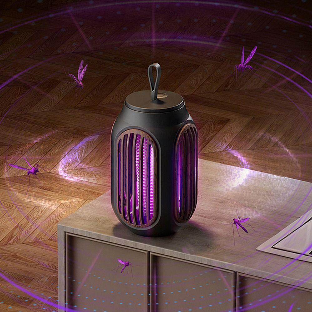 Cordless Shock Bug Zapper USB Charging Insect Fly Trap Effective Electric Mosquito Lamp  Garden