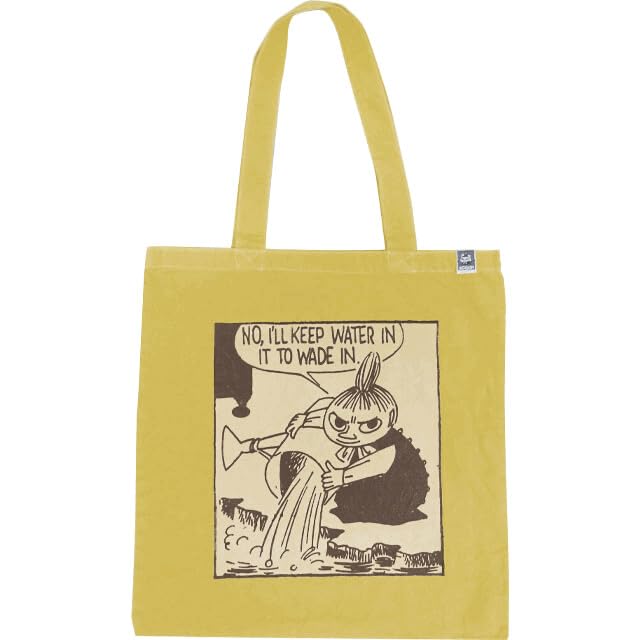 

Moomin Little My Garment Dyed Flat Tote Bag in Mustard гірчичний