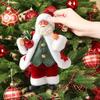Standing Posture Santa Claus Figurine Cute Christmas Home Decorations  Office Decor