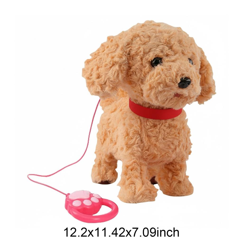 Touch-Sensitive Interactive Plush Dog Realistic Touch Sensing Plush Dog Licking/Talking Puppy Leash Control Pet Toy Gift