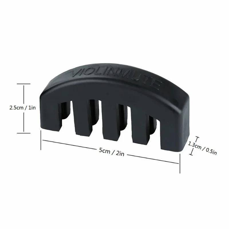 

1PC Rubber Violin Mute for 4/4 3/4 1/2 Violino Practice Accessories Violin Strings Violin Accessories Luthier чёрный