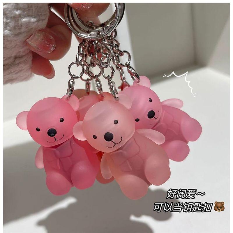 Art Value - Cute Bear Keychain Velvet Lip Mud - 6 Colors