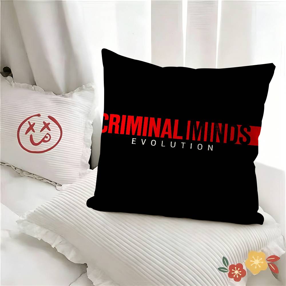 pc Classic Crime TV CCriminal MMinds Pillow Case Fashion Square Pillowcase Bedroom Sofa Room Ins Decoration Leisure