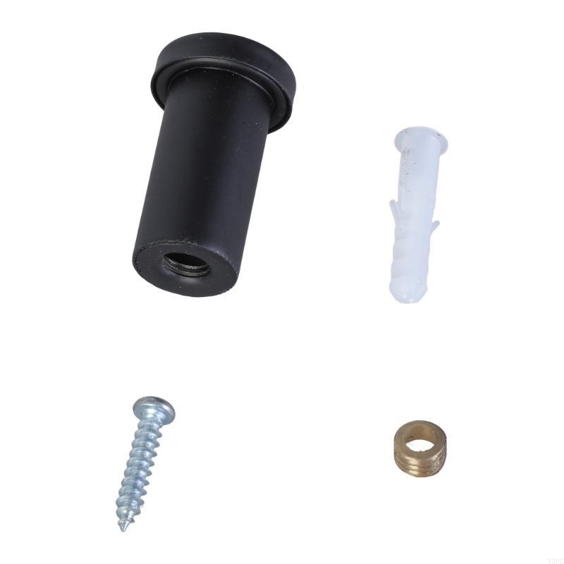Packung mit 6 modernen Mantelhaken mit Schrauben Moderne schwarze/goldene Wandhaken Kleiderbügel für hinter der Tür zur effizienten Aufbewahrung zu Hause X3UC
