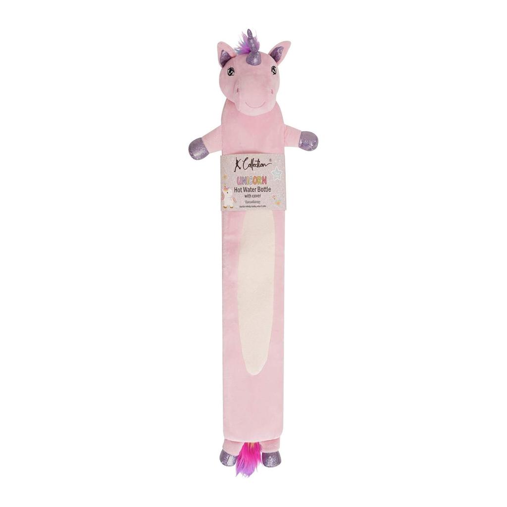 K Collection Unicorn Extra Long 2L Hot Water Bottle And Cover