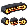 Wireless RC Car Lights Type-C Charging Remote Control Bicycle Taillights 5 Modes Remote Steering Tail Light for Bike Safety