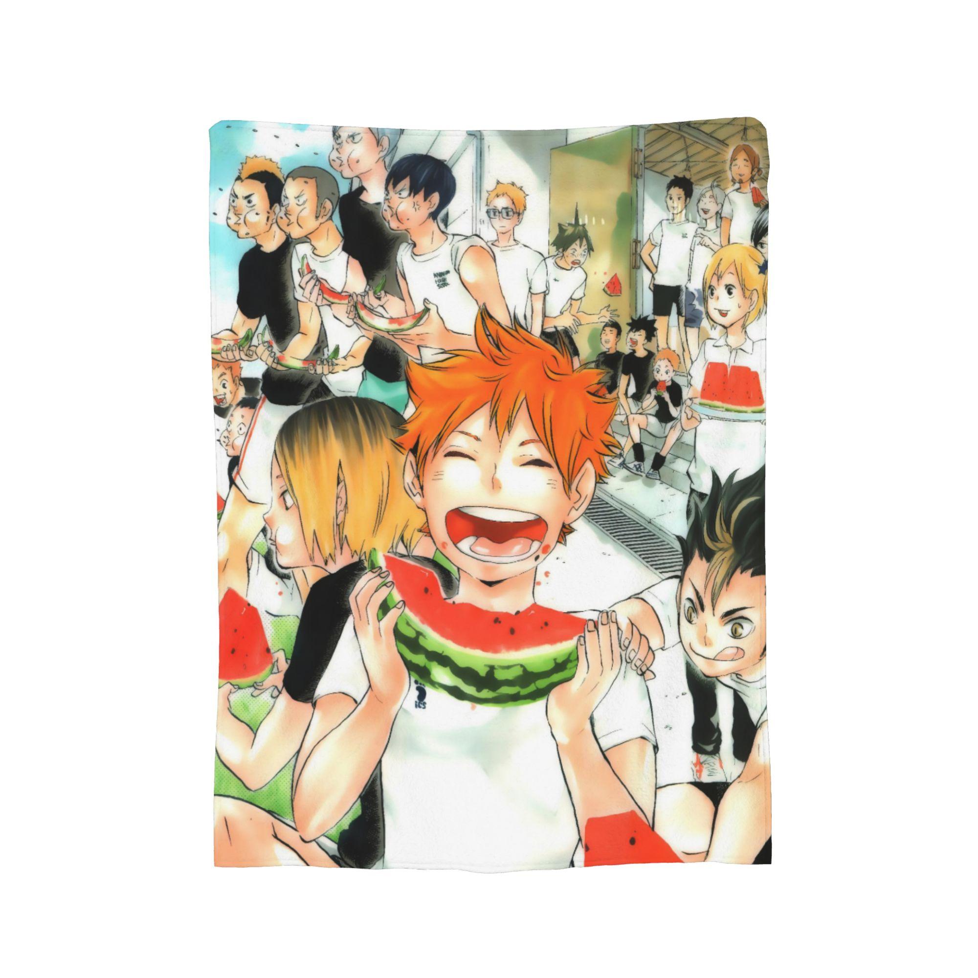 

Haikyuu Japanese Anime Blankets Flannel Decoration Portable Lightweight Thin Throw Blankets for Bedding Car Bedspreads 30x40in