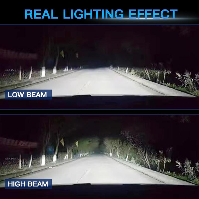 2PCS 12V Canbus Car Lights H4 HB2 H7 Hi/Lo Beam 6000K Fanless White H1 H8 H11 Led Headlight Bulbs 9005 HB3 9006 HB4 Fog Light