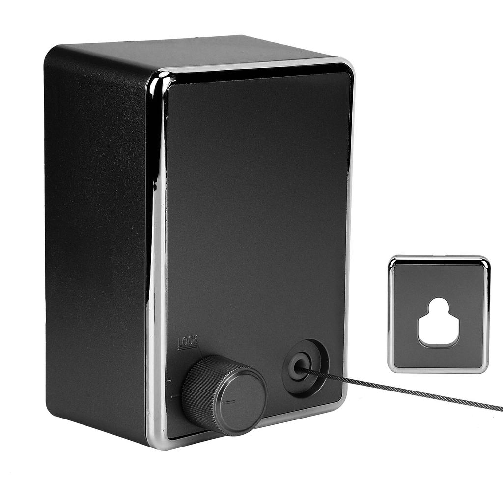 Retractable Clothesline Wall Mounted Stainless Steel Durable Indoor Balcony Drying Rack(Black )