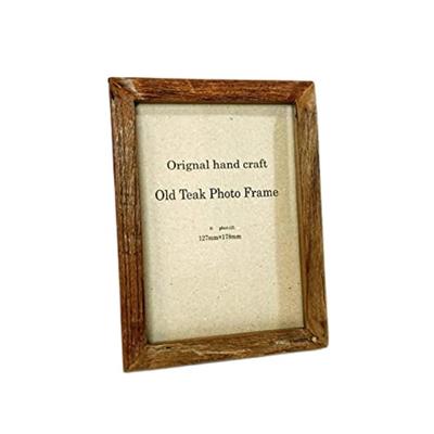H Ph2l N Photo Frame Width 15 X Height 20 Cm Antique Natural 2L Wooden Frame Photo Stand Wall Mounted Tabletop Antique Antique Wood with Holes and