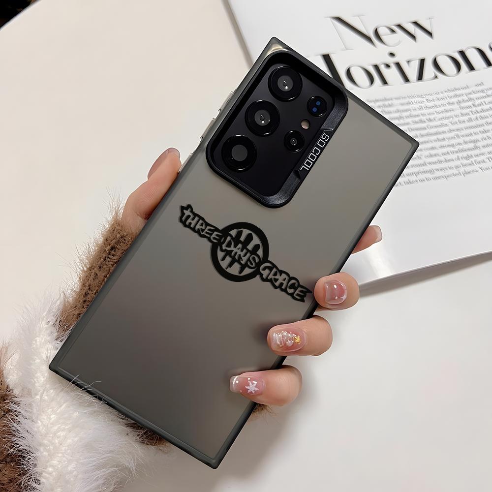 Fashion T-Three Days Grace Phone Case For Samsung Galaxy S25 Edge S24 S23 S22 S21 S20 Ultra Funda Silicone Silver Cover