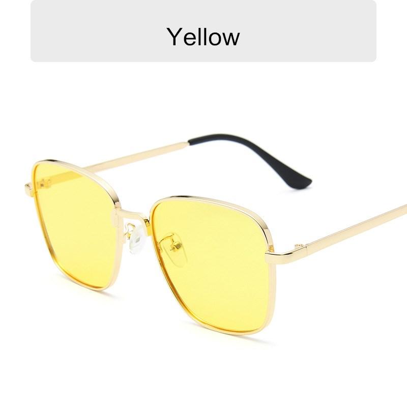 Neue Klassische Mode Damen Übergröße Sonnenbrille Entspiegelte Spiegelfläche Vintage Quadratisch Metall Sonnenbrillen Herren Fahrbrille Uv400