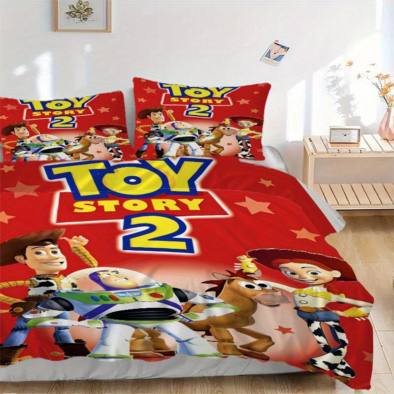 

3pcs Toy Story 2 Woody Jessie Buzz Lightyear Print Cover Set Ultra Soft, Breathable, and Comfortable Bedding with Stylish Design for Bedroom and 135x200cm
