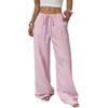 Fashion Women's Versatile Drawstring Casual Solid Color Pleated Wide-leg Pants For Women