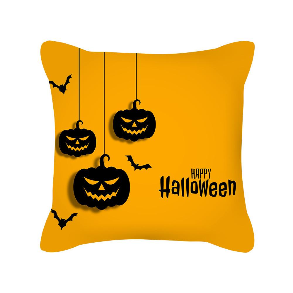 New Halloween Pillowcase Halloween Pillowcase Pumpkin Home Cushion Office Lumbar Backrest