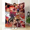 Red-haired Basketball Player In Shohoku Jersey with Number 10 Featured Repeatedly. for All Seasons Blanket Lunch Break Throw Gift