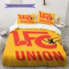 Union Legend Bettwäsche Steppdecke Set Bettbezug Kissenbezug Heimdekoration Geburtstagsgeschenk (1 Bettbezug + 2 Kissenbezüge, ohne Füllung)