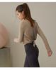 Women's Loose-Fit Long Sleeve Sport Top for Running & Pilates