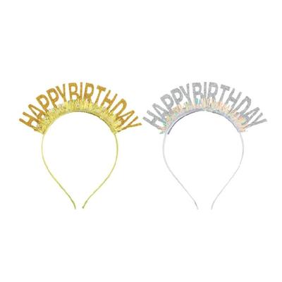 Happy Birthday Headband Birthday Celebration Accessories Hairhoop for Gathering