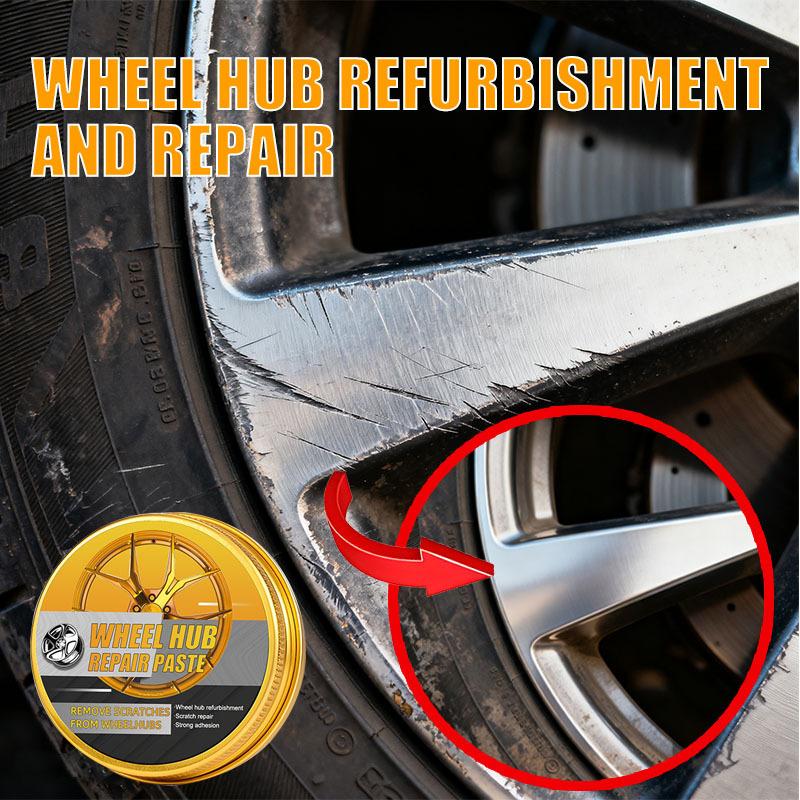 Car Wheel Hub Scratch Refurbishment Paste, Tire Rim Scratch Paint Repair Paste - Aluminum and Steel Rings Dent Restore Care