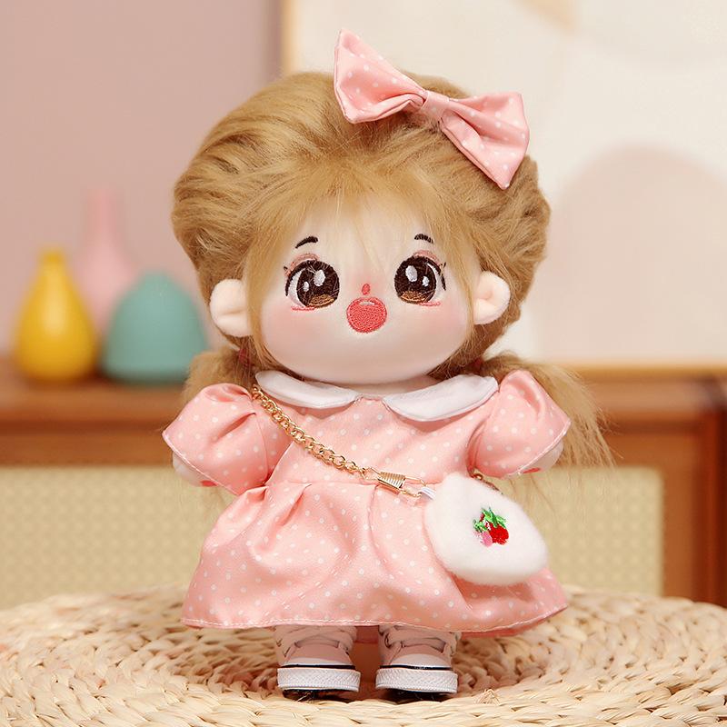 20cm Cotton Doll Clothes Skirt Plush Doll Girls Can Change Clothes Dolls To Give Gifts To Girls Best Friends