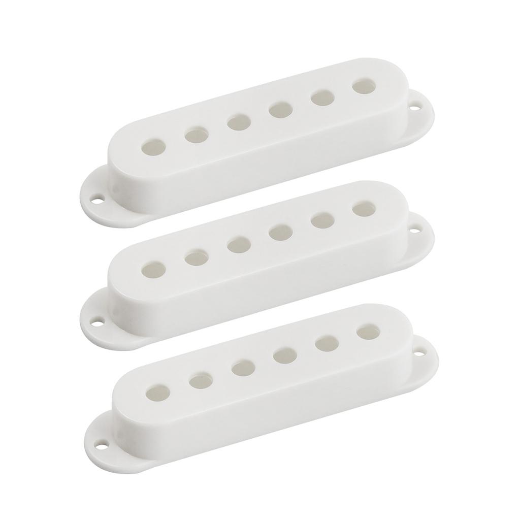 FLEOR 3pcs Plastic ST Guitar Pickup Covers Single Coil Covers for Electric Guitar