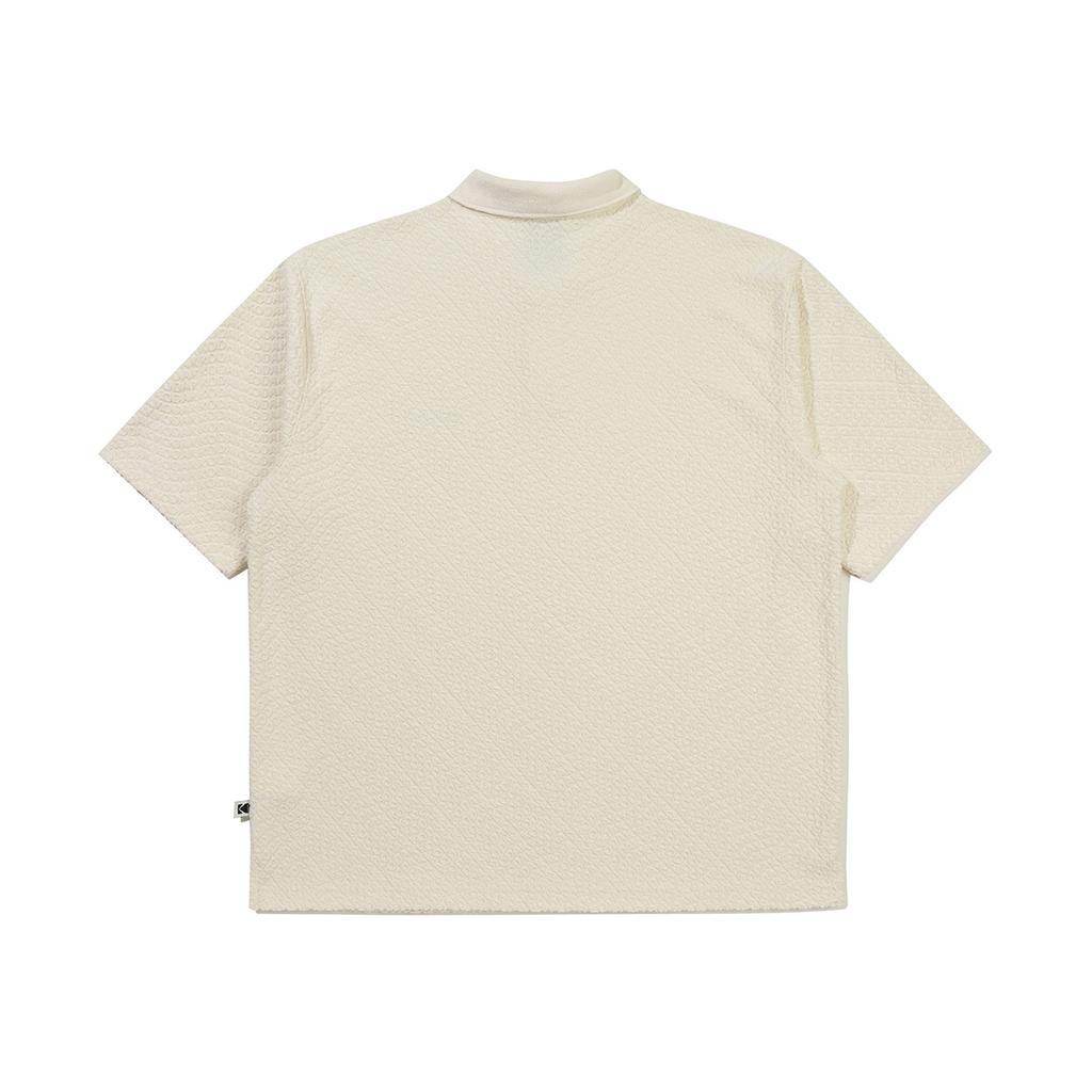 KODAK Lettering Terry Collar T-Shirt Ivory