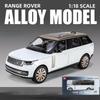 2026 1/18 Land Range Rover SUV Legierung Auto Modell Diecast Metall Geländefahrzeug Auto Modell Ton und Licht Simulation Kinderspielzeug Geschenk