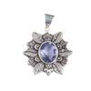 Natural Iolite Gemstone 925 Sterling Silver Jewelry Handmade Women Pendant1.59" CP-14-3