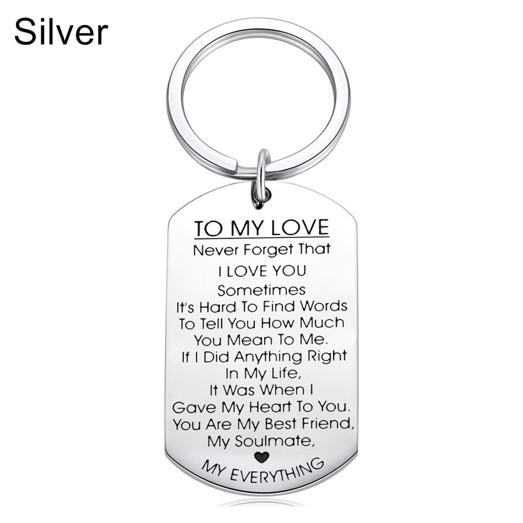 Wedding Wife Boyfriend Lover Gifts Girlfriend Key Ring Keychain Valentines Day TO MY LOVE