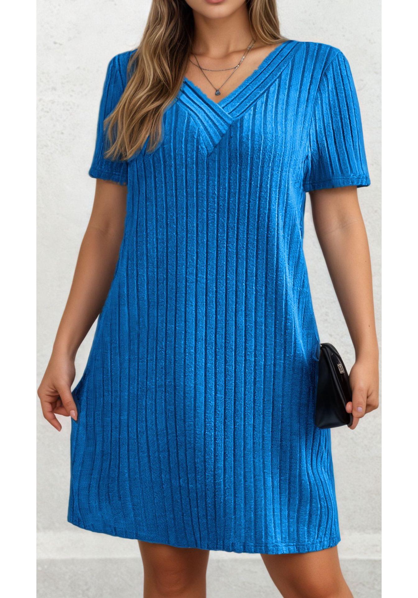 2026 Summer Plus Size V-neck Short-sleeved Elegant Women s Dress XXL