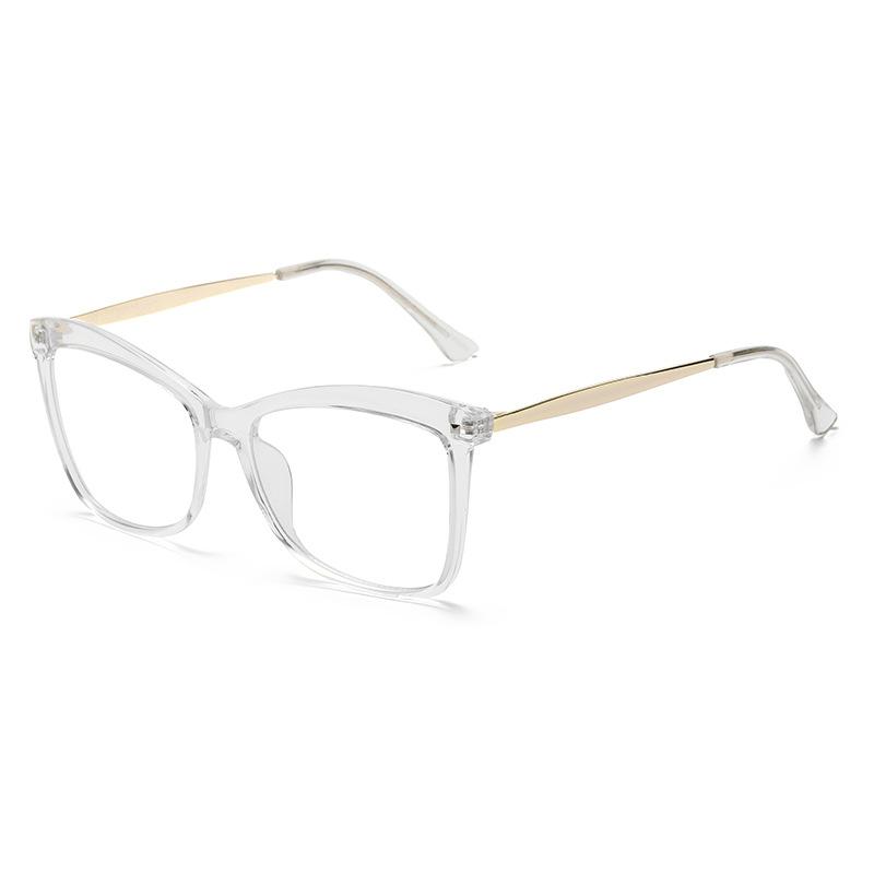 

68087 Персонализированный кошачий глаз рисовый ноготь ПК большая рамка плоское зеркало, унисекс анти-синяя оправа для очков