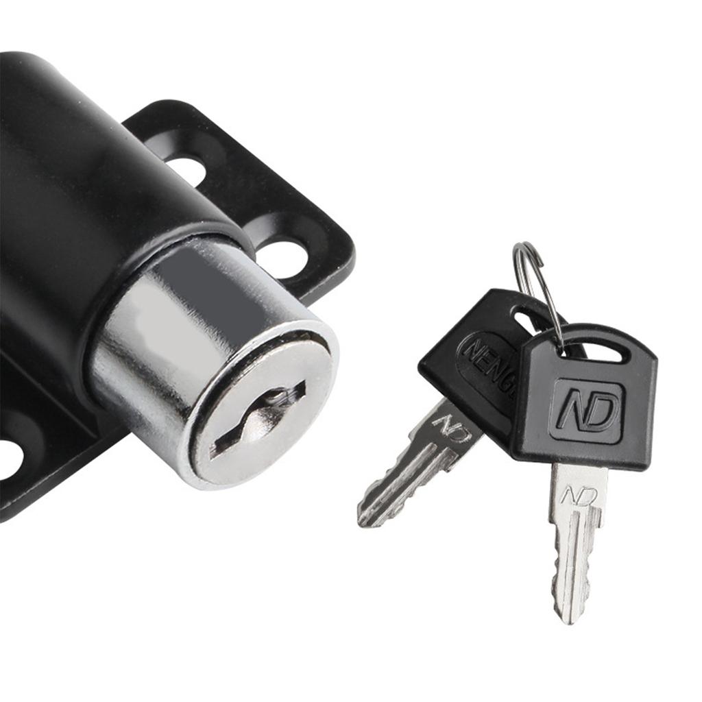 White Sliding Door and Window Bolt Universal Lock Set Sliding Yard Security Lock with Key-Home Office Child Safety Lock