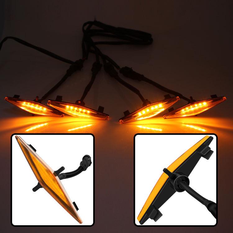 Toyota 4Runner Grille Yellow Fog Light Decoration & Modification